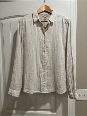 Carbo2colbalt Women's ecru Shirt - Lightweight 100% cotton. Double layered